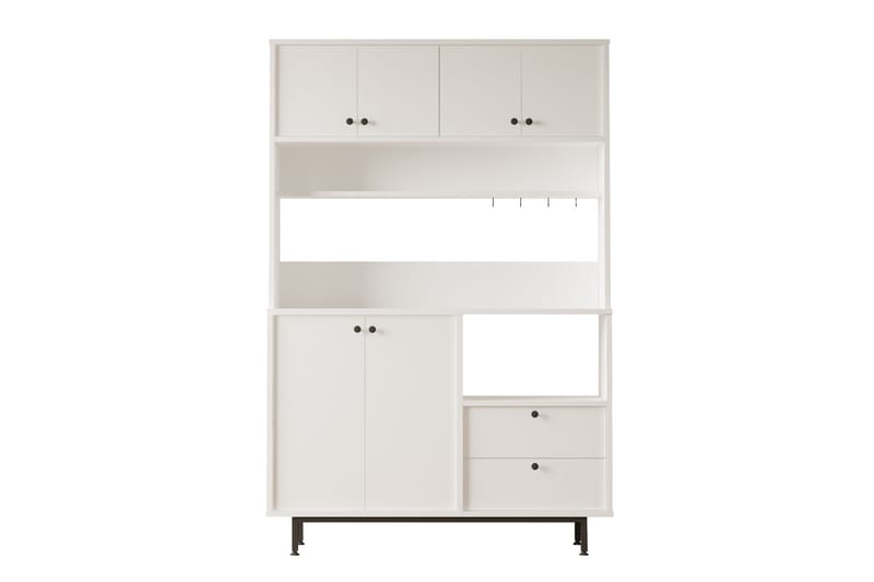 Donae Highboard - Hvit - Oppbevaring - Skap - Oppbevaringsskap