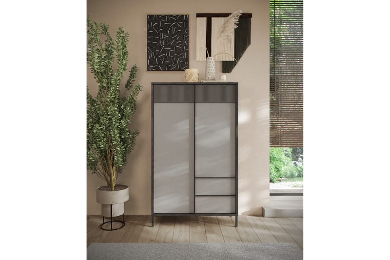 Everest Highboard 106x177 cm - Messing - Oppbevaring - Skap - Oppbevaringsskap