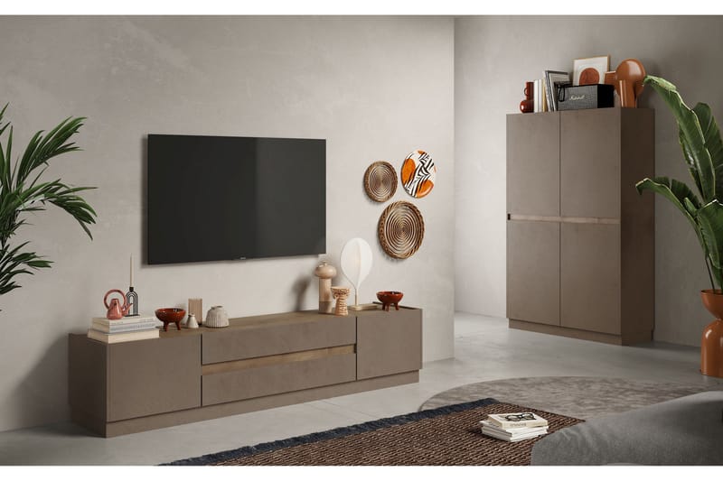 Fantasy Highboard 105x170 cm - Brun - Oppbevaring - Skap - Oppbevaringsskap