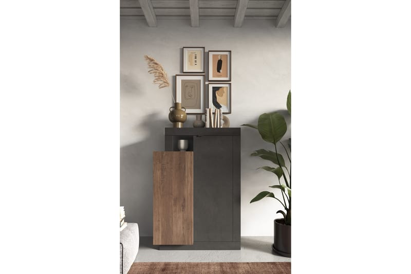 Freedom Highboard 87x142 cm - Messing - Oppbevaring - Skap - Oppbevaringsskap