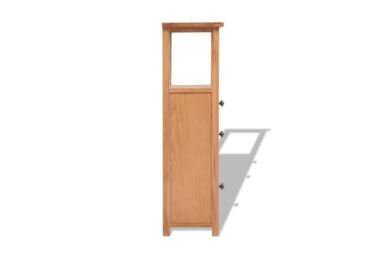 Hjørneskap 26x26x94 cm heltre eik - Eik - Oppbevaring - Skap - Hjørneskap