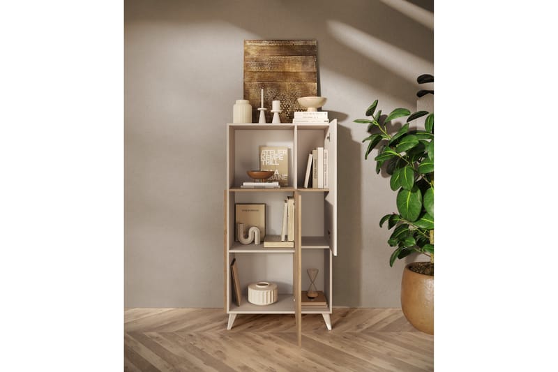 Monaco Highboard 81x154 cm - Messing - Oppbevaring - Skap - Oppbevaringsskap