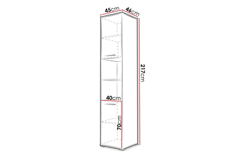 Alencon Oppbevaringsskap 45 cm - Hvit - Oppbevaring - Skap - Oppbevaringsskap