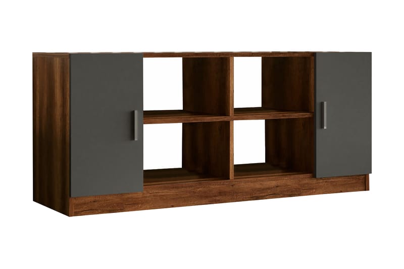 Barrock Highboard 46x140 cm - Teak/Antrasitt - Oppbevaring - Skap - Oppbevaringsskap