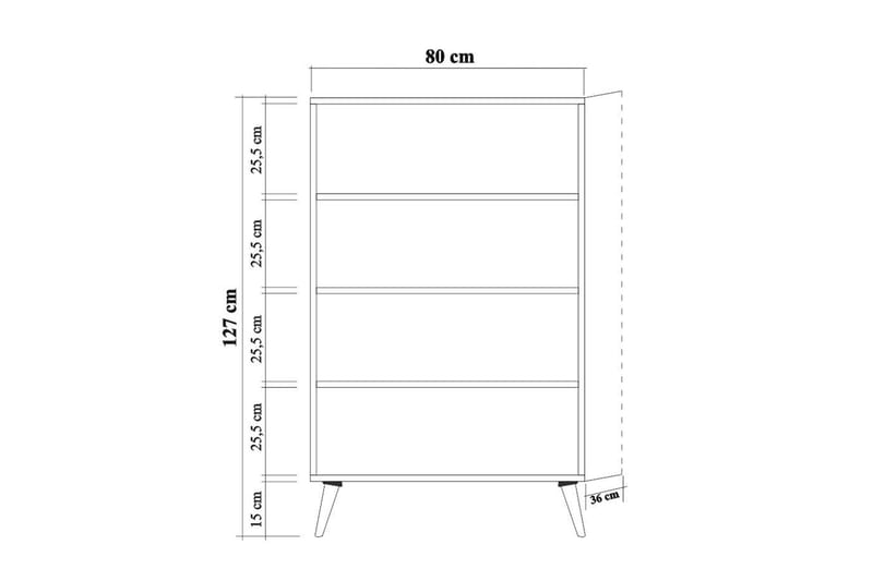 Brokind Oppbevaringsskap 80 cm - Brun/Svart/Blå - Oppbevaring - Skap - Oppbevaringsskap