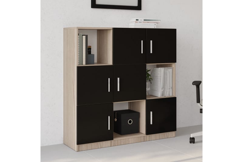 Celtigar Highboard 38x120 cm - Natur/Svart - Oppbevaring - Skap - Oppbevaringsskap