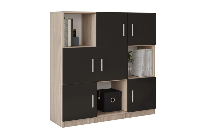 Celtigar Highboard 38x120 cm - Natur/Svart - Oppbevaring - Skap - Oppbevaringsskap