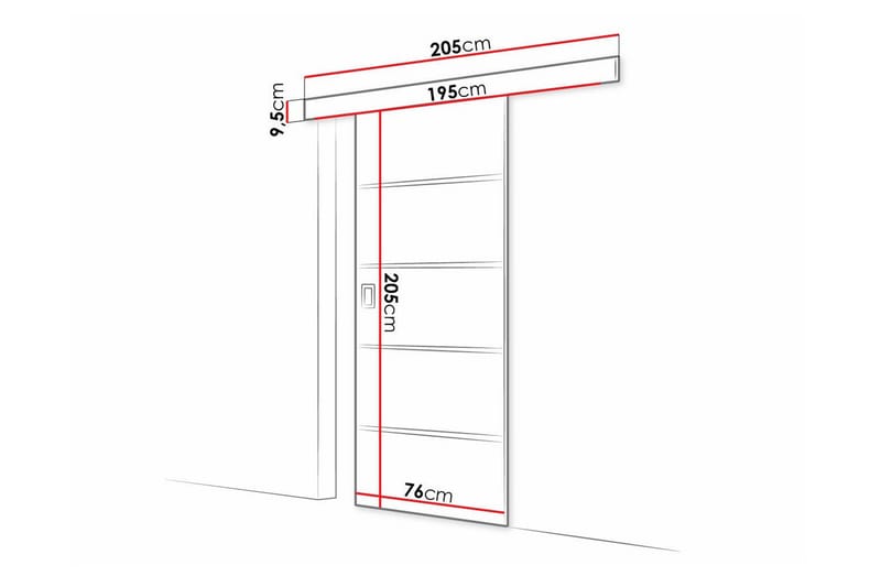 Clonmore Highboard - Brun - Oppbevaring - Skap - Oppbevaringsskap