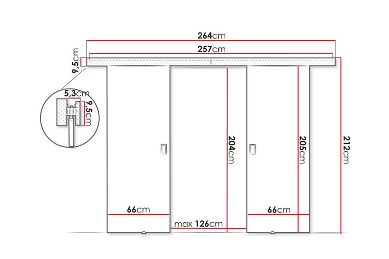 Clonmore Highboard - Brun - Oppbevaring - Skap - Oppbevaringsskap