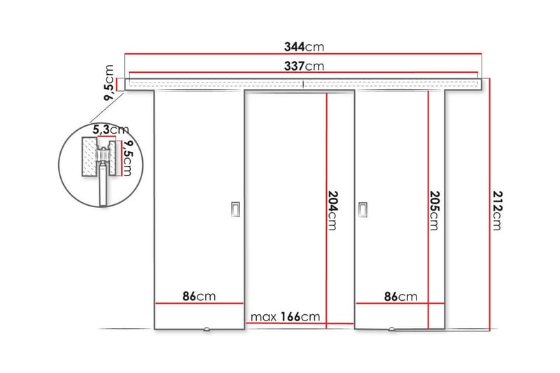 Clonmore Highboard - Brun - Oppbevaring - Skap - Oppbevaringsskap