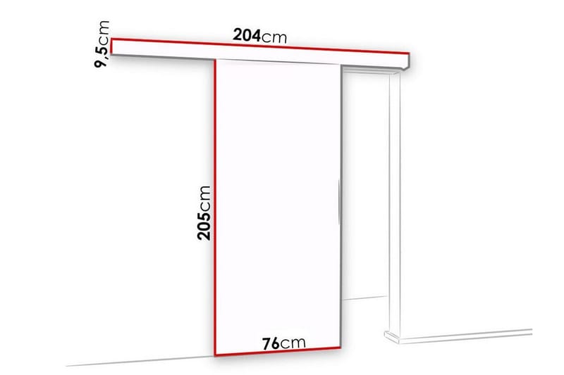 Clonmore Highboard - Hvid - Oppbevaring - Skap - Oppbevaringsskap