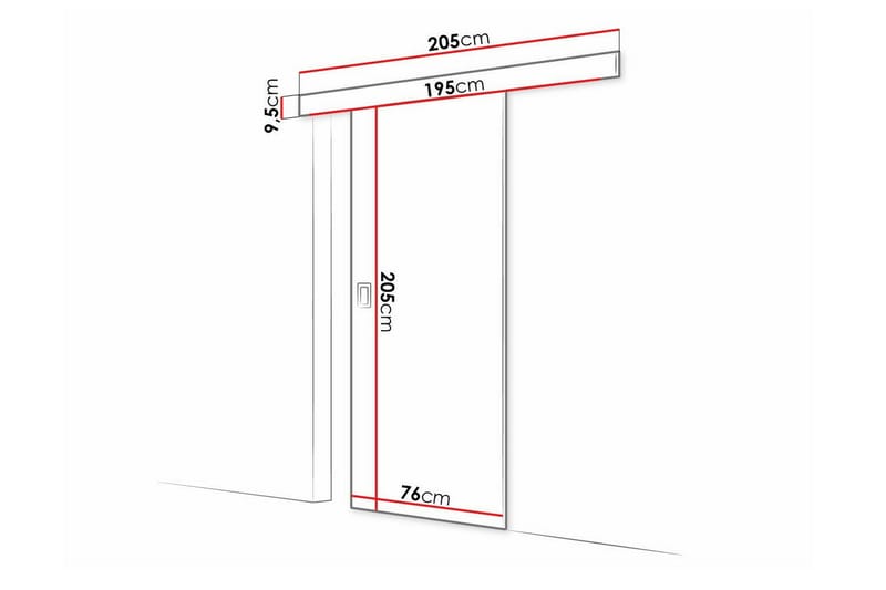 Clonmore Highboard - Hvid - Oppbevaring - Skap - Oppbevaringsskap