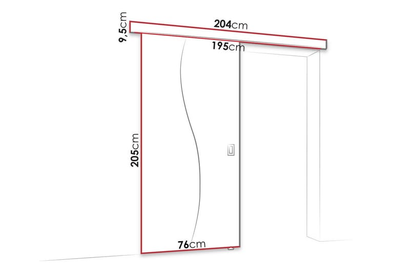 Clonmore Highboard - Hvid - Oppbevaring - Skap - Oppbevaringsskap