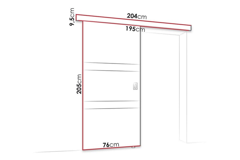 Clonmore Highboard - Hvid - Oppbevaring - Skap - Oppbevaringsskap