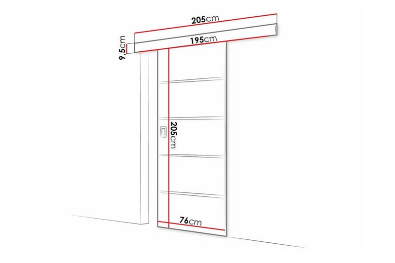 Clonmore Highboard - Mørkebrun - Oppbevaring - Skap - Oppbevaringsskap