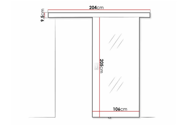 Clonmore Highboard - Svart - Oppbevaring - Skap - Oppbevaringsskap