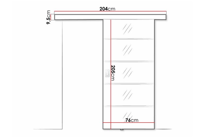 Clonmore Highboard - Svart - Oppbevaring - Skap - Oppbevaringsskap