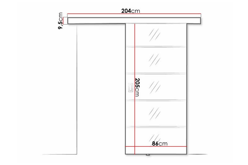 Clonmore Highboard - Svart - Oppbevaring - Skap - Oppbevaringsskap