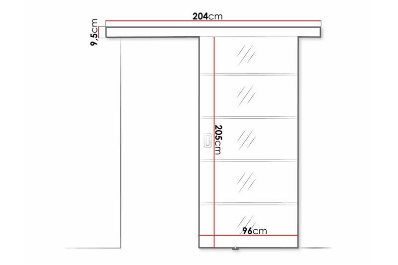 Clonmore Highboard - Svart - Oppbevaring - Skap - Oppbevaringsskap