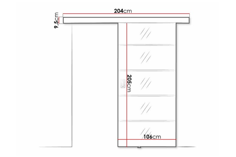 Clonmore Highboard - Svart - Oppbevaring - Skap - Oppbevaringsskap