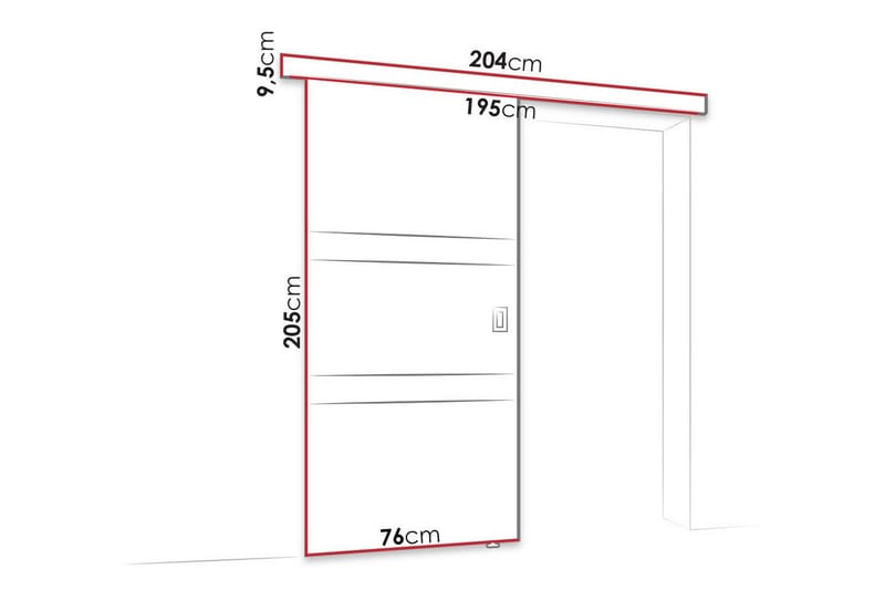 Clonmore Highboard - Svart - Oppbevaring - Skap - Oppbevaringsskap