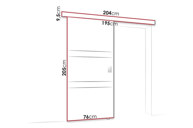 Clonmore Highboard - Svart - Oppbevaring - Skap - Oppbevaringsskap