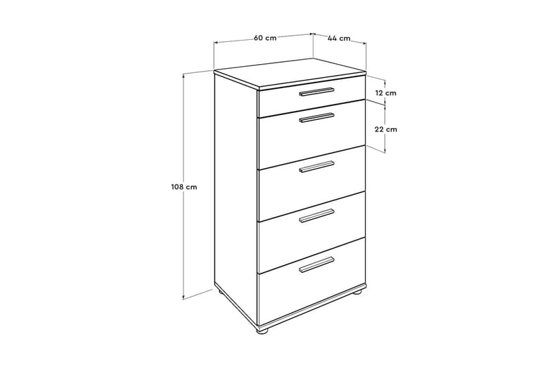 Dresser Hvit - Oppbevaring - Skap - Oppbevaringsskap