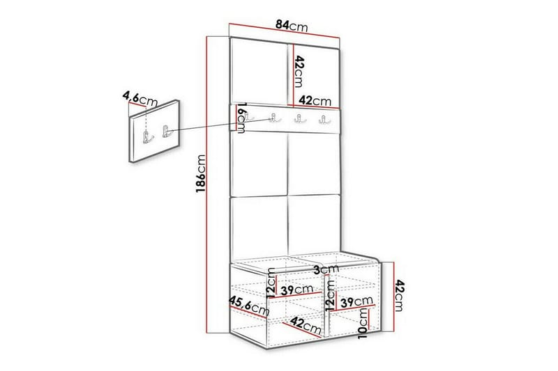 Dunvegan Highboard - Brun - Oppbevaring - Skap - Oppbevaringsskap