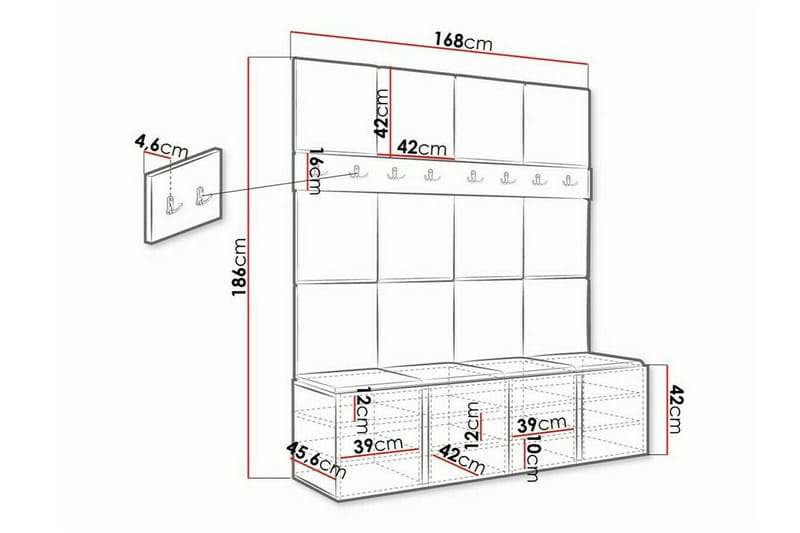 Dunvegan Highboard - Brun - Oppbevaring - Skap - Oppbevaringsskap