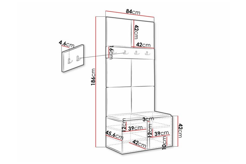 Dunvegan Highboard - Brun - Oppbevaring - Skap - Oppbevaringsskap