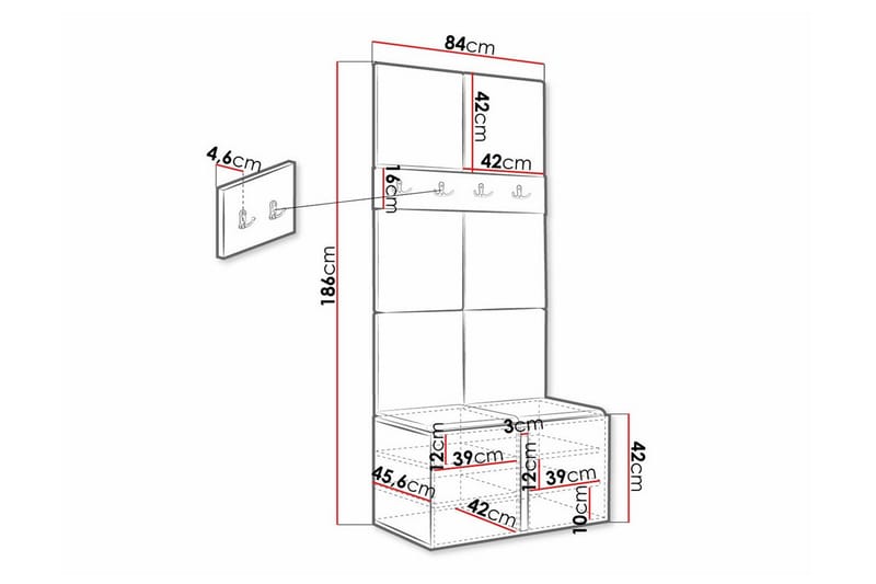 Dunvegan Highboard - Brun - Oppbevaring - Skap - Oppbevaringsskap