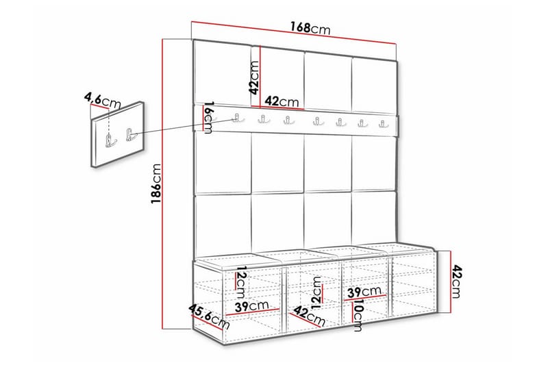 Dunvegan Highboard - Brun - Oppbevaring - Skap - Oppbevaringsskap