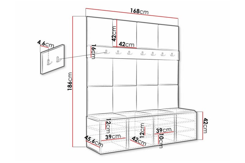 Dunvegan Highboard - Brun - Oppbevaring - Skap - Oppbevaringsskap