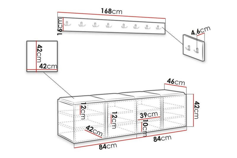 Dunvegan Highboard - Brun - Oppbevaring - Skap - Oppbevaringsskap