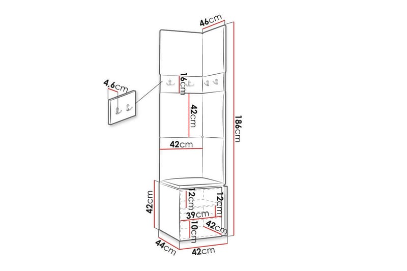 Dunvegan Highboard - Brun - Oppbevaring - Skap - Oppbevaringsskap