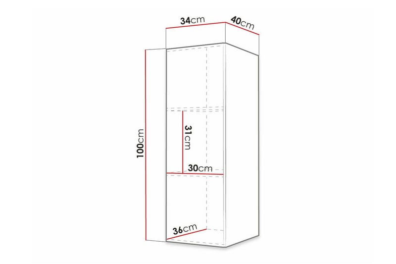 Dunvegan Highboard - Svart - Oppbevaring - Skap - Oppbevaringsskap