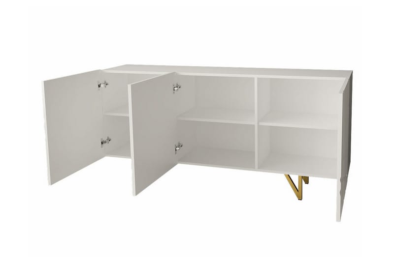 Glenndale Highboard - Hvid - Oppbevaring - Skap - Oppbevaringsskap