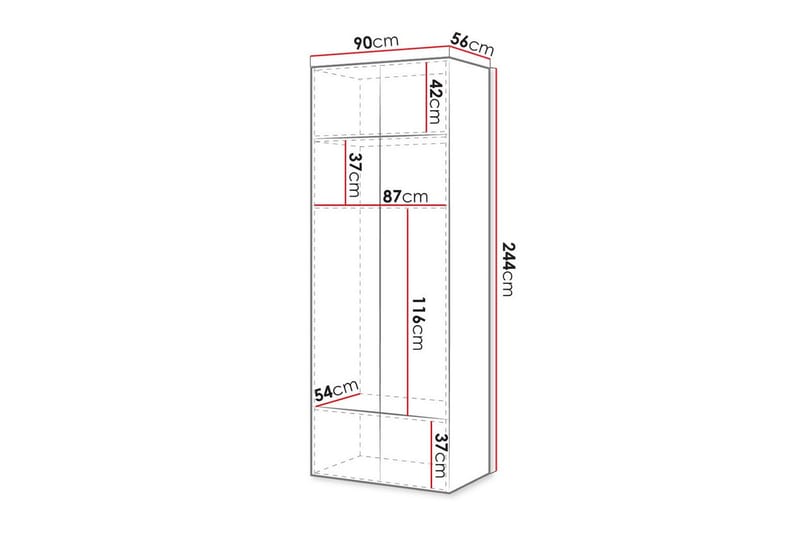 Juniskär Highboard - Svart - Oppbevaring - Skap - Oppbevaringsskap