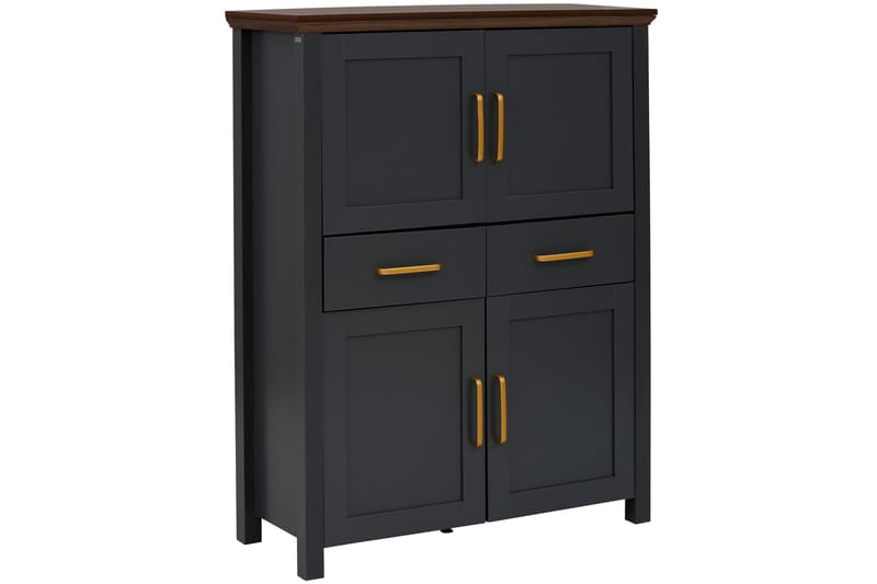 Juntolah Highboard - Svart - Oppbevaring - Skap - Oppbevaringsskap