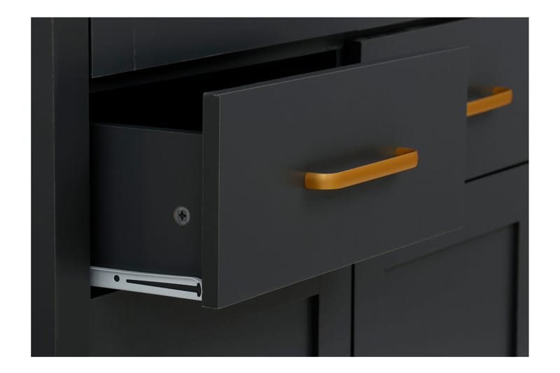 Juntolah Highboard - Svart - Oppbevaring - Skap - Oppbevaringsskap