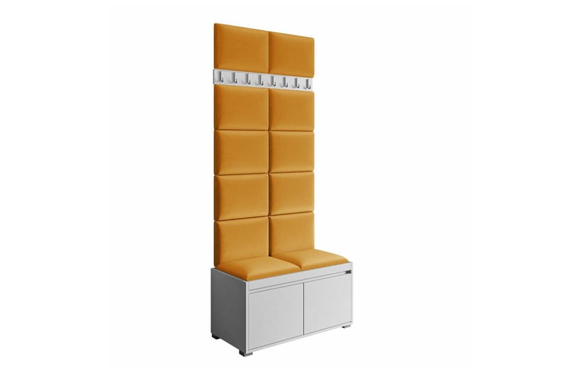 Kenmare Highboard - Gul/Hvit - Oppbevaring - Skap - Oppbevaringsskap