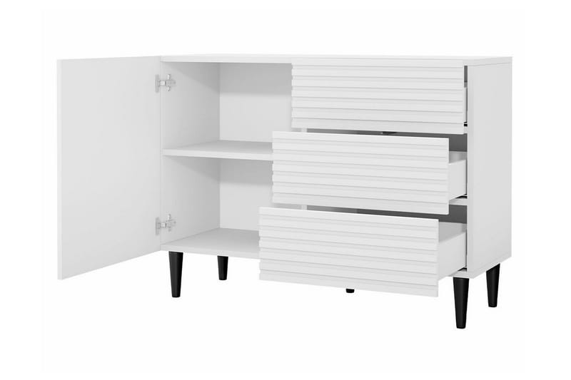 Kintore Highboard - Hvid - Oppbevaring - Skap - Oppbevaringsskap