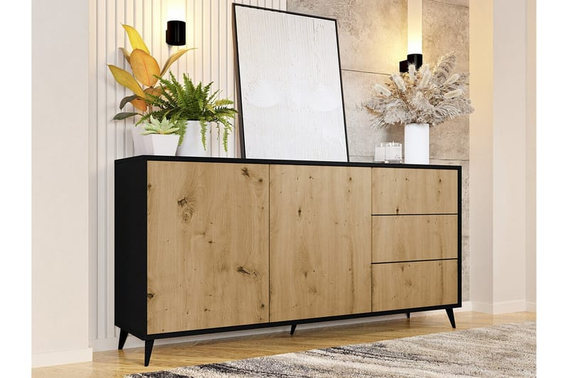 Kintore Highboard - Svart - Oppbevaring - Skap - Oppbevaringsskap