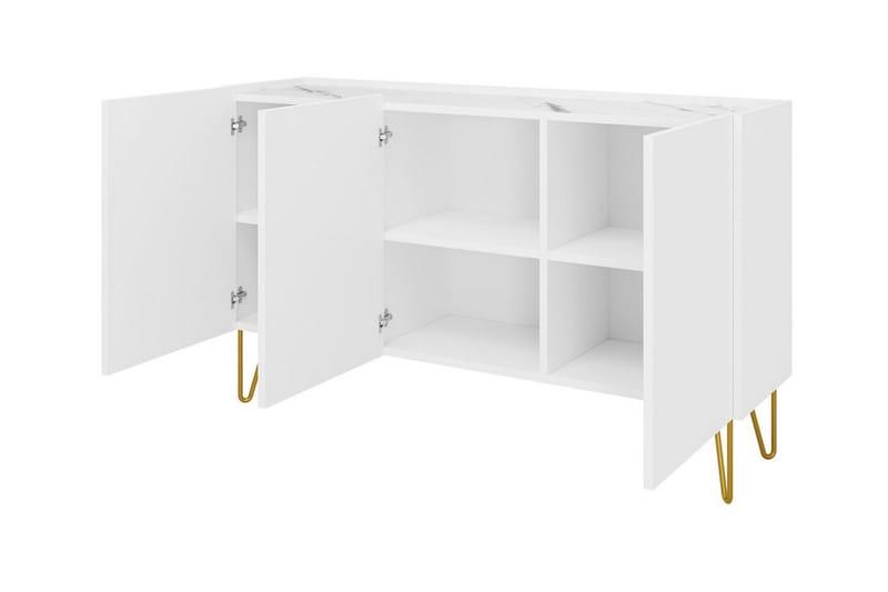 Klinkerville Highboard - Hvid - Oppbevaring - Skap - Oppbevaringsskap