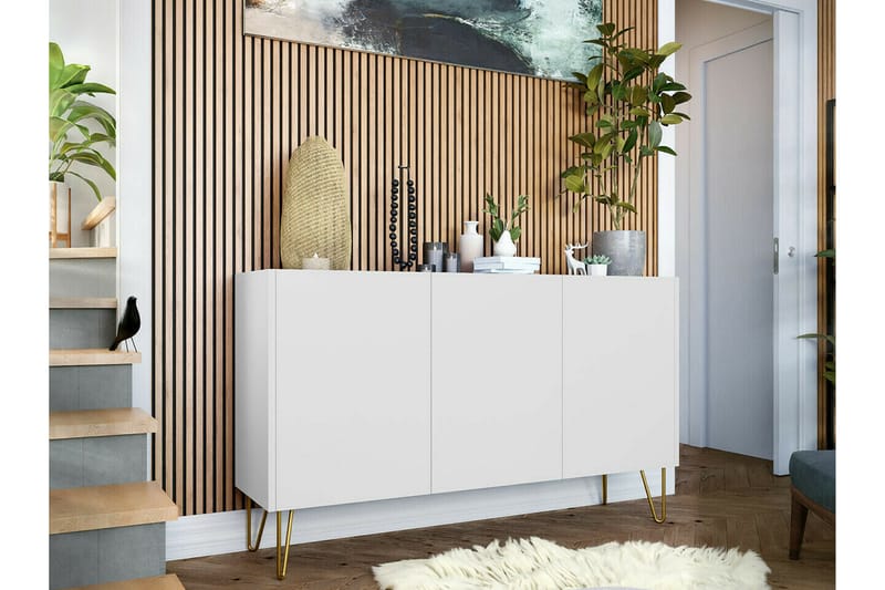 Klinkerville Highboard - Hvid - Oppbevaring - Skap - Oppbevaringsskap