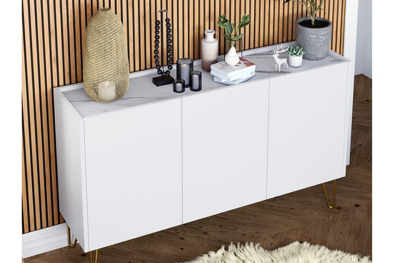 Klinkerville Highboard - Hvid - Oppbevaring - Skap - Oppbevaringsskap