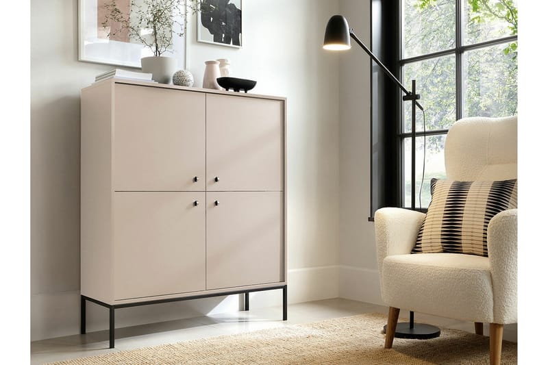 Klinkerville Highboard - Svart - Oppbevaring - Skap - Oppbevaringsskap