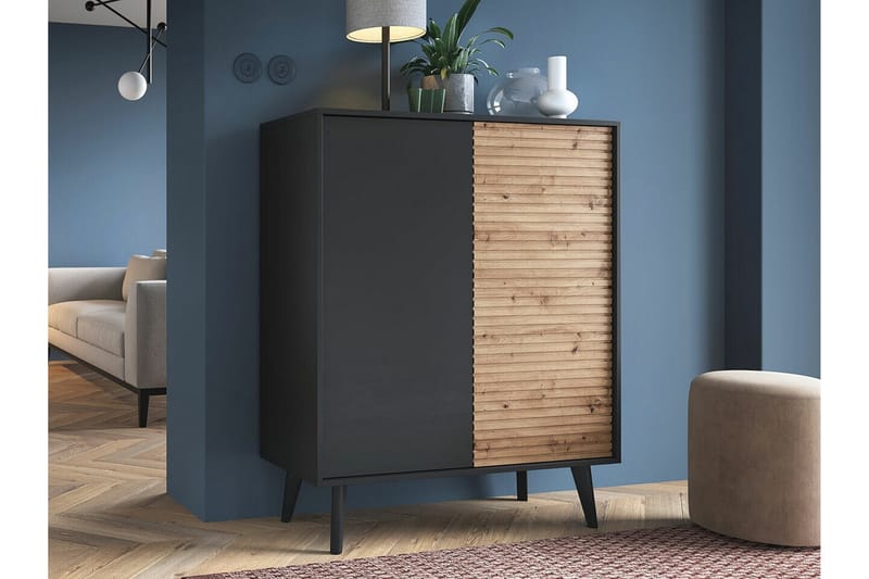 Klinkerville Highboard - Svart - Oppbevaring - Skap - Oppbevaringsskap