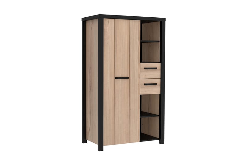 Konitsa Highboard 53x91 cm - Brun/Svart - Oppbevaring - Skap - Oppbevaringsskap