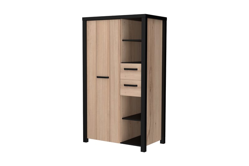 Konitsa Highboard 53x91 cm - Brun/Svart - Oppbevaring - Skap - Oppbevaringsskap